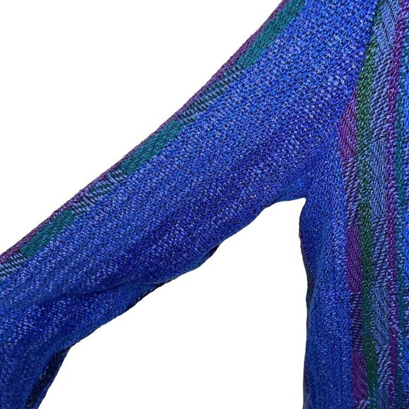 Arna Shaw Weaver Blazer Womens Size Medium Large Art To Wear Handwoven Button - Picture 5 of 10